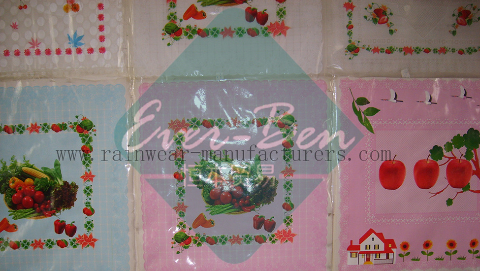 PR010 China Vinyl Tablecloth Fabric Supplier